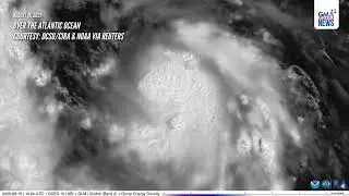 Satellite imagery captures lightning flashes as Hurricane Erin intensifies... | GMA Integrated News