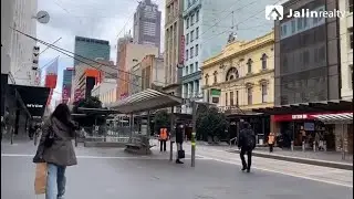 Strolling Around Melbourne's Central Business District in Australia