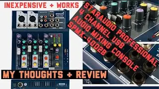 STARAUDIO Professional 4 Channel USB Audio Mixer Stage KTV Party Mixing Console