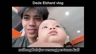 Gemess bangatt dede elzhard belajar renang sama papah #bayilucu #elzard #kayes #video #video