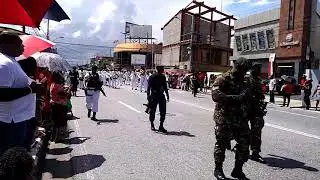 TT Defence Force marching steelband