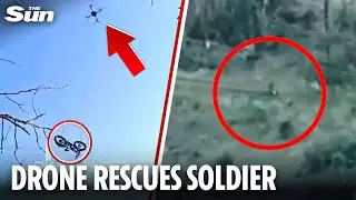 Wounded Ukrainian soldier delivered e-bike by DRONE to escape Russian ambush
