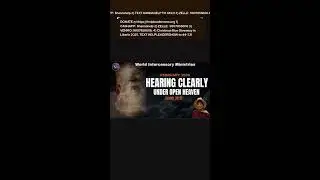 PRAYER FOCUS:&nbsp;&nbsp;My Ears Are Open to Hear God Clearly.  TEACHING TOPIC: GOD IS A SPEAKING GOD. 📱