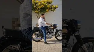 old bullet sound  350cc restored 2005 #royalenfield #shorts #shortsfeed #oldbullet #bullet #trending