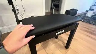 Review: Donner Piano Bench with Storage, Solid Wood, Black