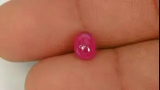 2.44-Carat Oval Cabochon Ruby from Burma (Unheated)