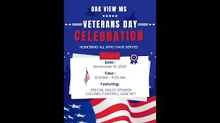 Veterans Celebration at Oak View Middle School