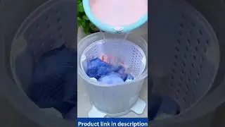 Portable Manual Washing Machine Dryer Hand Crank Laundry #washingmachine #laundry #smarthomegadgets