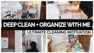 ULTIMATE DEEP CLEAN AND ORGANIZE WITH ME 2020 | PANTRY + FRIDGE ORGANIZATION | CLEANING MOTIVATION