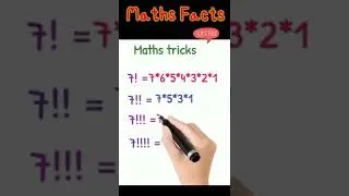 Maths Facts 😊| doble factorial | Multiple factorials