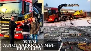 135 t/m autolaadkraan met jib en lier