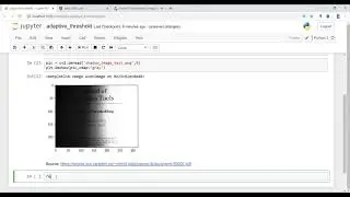OpenCV - Adaptive Thresholding