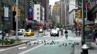 New York City Broadway 52 Street Walk