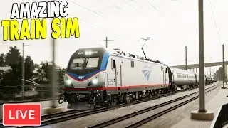 LIVE -  BEST US CARGO & PASSENGER TRAIN DRIVING SIMULATOR | Train Sim World Gameplay