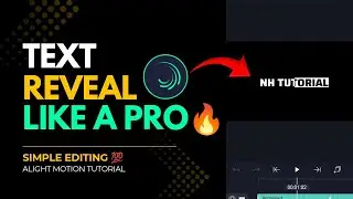 Text Reveal Animation in Alight Motion &ndash; Clean & Professional Logo Intro (2025)