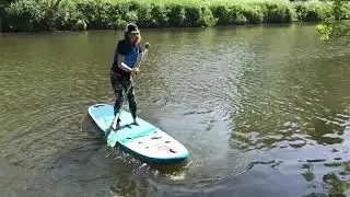 The most efficient SUP turning stroke explained  (reverse kahi / cross bow rudder)