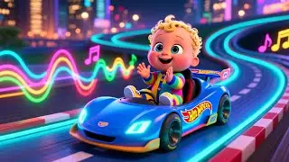 Hot Wheels Car Race With Baby | Fun Kids Song | Toddler Racing Adventure