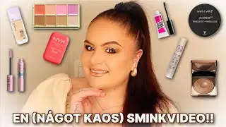 KAOS SMINKVIDEO!! - TESTAR GLOSSGODS MOLTEN METALS (SOFT GLAM MAKEUP TUTORIAL)