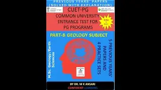 Mastering GEOLOGY SUBJET - PART-B for CUET-PG with my EBOOK