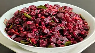 ಆರೋಗ್ಯಕರ ಬೀಟ್ರೂಟ್ ಪಲ್ಯ | Beetroot Palya Recipe In Kannada | Beetroot Stir Fry Recipe In Kannada