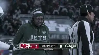 Madden 18 Gameplay | Kansas City Chiefs vs. New York Jets | A Snowy Night!