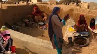 Morning Routine of Desert Women || Cooking Traditional Breakfast | Pakistan