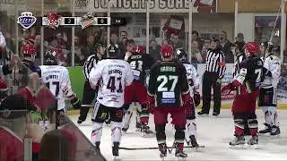 Zack FitzGerald vs Josh Batch EIHL fight 17-1-16
