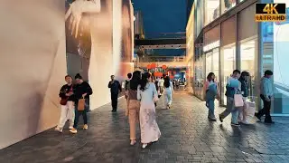 Beijing Walking | Sanlitun Night Walking Tour | 4K