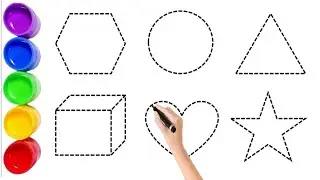2D Shapes Learning Adventure: Drawing, Painting, and Coloring for Toddlers