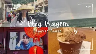 vlog viajando pelo Espírito Santo, pontos turísticos, muita praia e comida 💛