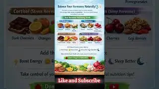 Best Foods to Balance Hormones Naturally | Estrogen, Testosterone & Cortisol | Natural Medications