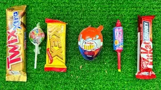 ASMR Most Popular Candys / some lots of colorful rainbow lollipop candy / unpacking chocolate eat