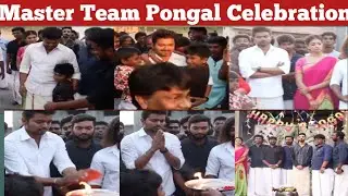 Thalapathy vijay celebrates pongal with master team