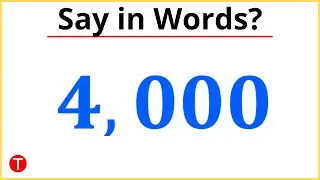 What is 4000 in Words? (4000 meaning and spelling) | Four Thousand Spelling