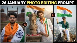 26 January ki trending image Kaise Banaye|26 January photo editing promp|Republic Day Photo editing