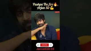 Pushpa The fire 🔥🔥| Arjun Das |Allu Dialogue| #youtubeshorts