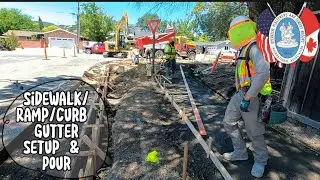 Nor Cal Cement Mason / Aalona Ohana / Sidewalk / Curb and Gutter Concrete Pour