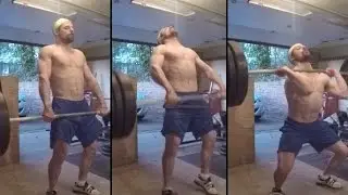 Hang Power Clean 205lbs 5x5