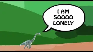 The Lonely Dinosaur By Eva