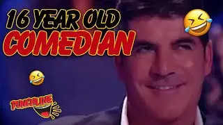 16 YEAR OLD COMEDIAN MAKE EVERYONE LAUGH ON BRITAIN'S GOT TALENT