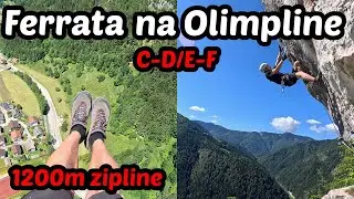 Ferrata S Nejdelší Zipline Ve Slovinsku A Náročný Úsek F - Ferata na Olimpline