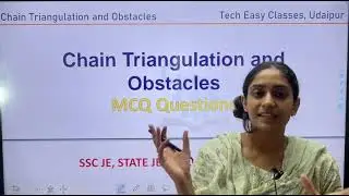 Chain triangulation and obstacles Surveying | ssc je civil | Ssc Surveying | surveying Question