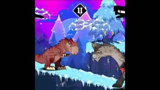 T-REX VS BRONTOSAURUS #cartoon #dinorumble #trex #brontosaurus #spinosaurus #jurassicworld