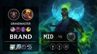 Brand Mid vs Pyke - NA Grandmaster Patch 10.19