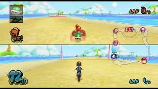 Mario Kart Wii Snow White Loses to Diddy Kong in Mirror Cups