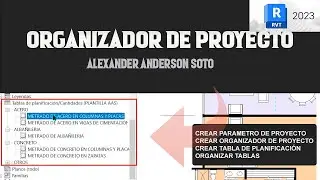 ORGANIZAR TUS TABLAS DE PLANIFICACIÓN / ORGANIZAR TU PROYECTO / REVIT