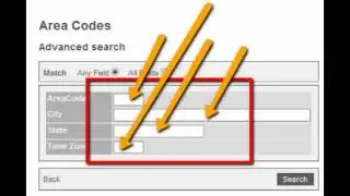 Printable Area Code List by Number or State