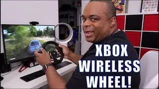 Trying the NEW Xbox One Wireless RACING WHEEL!