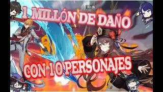 Haciendo 1 Mill&oacute;n de da&ntilde;o con 10 personajes distintos!!! 😳😱
