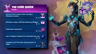 Fortnite Challenges - The Cube Queen Punch Card